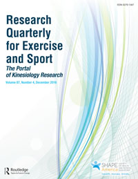 Cover image for Research Quarterly for Exercise and Sport, Volume 87, Issue 4, 2016