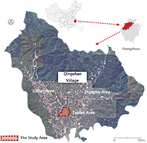 Figure 1. The location of Qingshan Village.