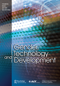 Cover image for Gender, Technology and Development, Volume 25, Issue 2, 2021