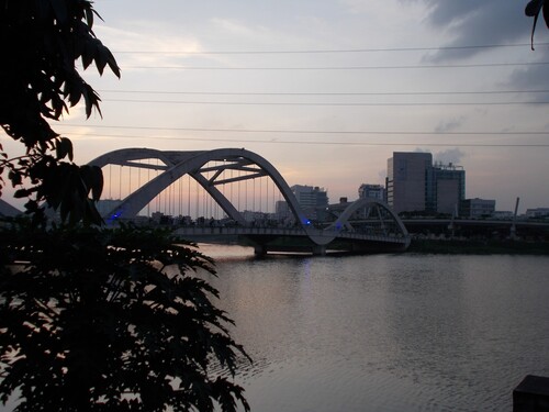 Figure 1. Hatirjheel Lake. Photograph by Shreyashi Dasgupta, 2016. CC BY 4.0.