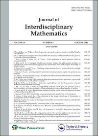 Cover image for Journal of Interdisciplinary Mathematics, Volume 23, Issue 2, 2020