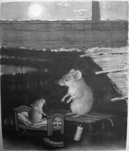 FIGURE 20 Skazka o glupom myshonke [The tale of the foolish little mouse] by Samuil Marshak; illustrations by Vladimir Lebedev. Moscow: Detgiz, 1951.
