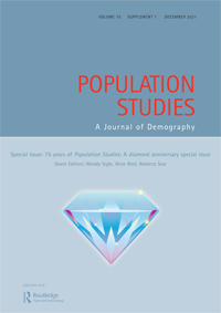 Cover image for Population Studies, Volume 75, Issue sup1, 2021
