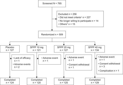 Figure 2 Flowchart representing the patients throughout the study.