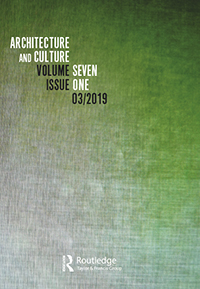 Cover image for Architecture and Culture, Volume 7, Issue 1, 2019