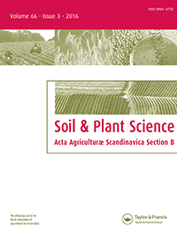 Cover image for Acta Agriculturae Scandinavica, Section B — Soil & Plant Science, Volume 66, Issue 3, 2016