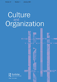Cover image for Culture and Organization, Volume 27, Issue 1, 2021