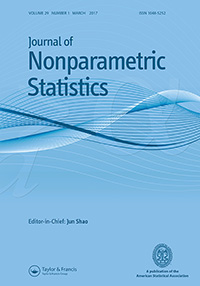 Cover image for Journal of Nonparametric Statistics, Volume 29, Issue 1, 2017