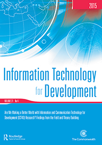 Cover image for Information Technology for Development, Volume 21, Issue 4, 2015