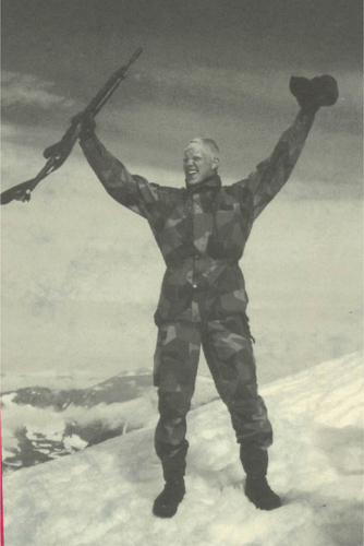 Figure 4. On the top of the mountain, unknown creator, Lapplands Jägare (Kiruna: Malmfältens Grafiska AB Citation1995), no pagination.