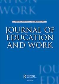 Cover image for Journal of Education and Work, Volume 31, Issue 5-6, 2018