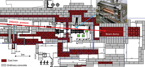 Fig. 1. Horizontal structure of the CHARM facility.