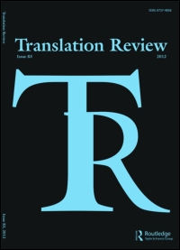 Cover image for Translation Review, Volume 96, Issue 1, 2016