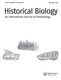 Cover image for Historical Biology, Volume 34, Issue 1, 2022