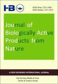 Cover image for Journal of Biologically Active Products from Nature, Volume 13, Issue 1, 2023