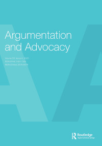 Cover image for Argumentation and Advocacy, Volume 56, Issue 4, 2020