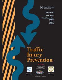 Cover image for Traffic Injury Prevention, Volume 18, Issue 7, 2017