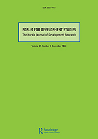 Cover image for Forum for Development Studies, Volume 47, Issue 3, 2020