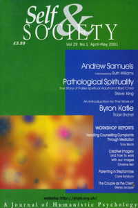 Cover image for Self & Society, Volume 29, Issue 1, 2001