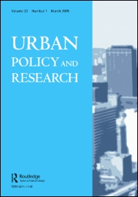 Cover image for Urban Policy and Research, Volume 28, Issue 4, 2010