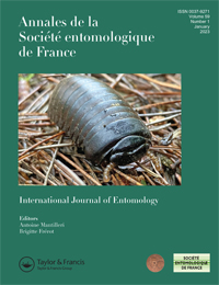 Cover image for Annales de la Société entomologique de France (N.S.), Volume 59, Issue 1, 2023