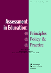 Cover image for Assessment in Education: Principles, Policy & Practice, Volume 24, Issue 3, 2017