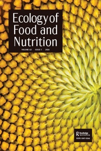 Cover image for Ecology of Food and Nutrition, Volume 63, Issue 4, 2024