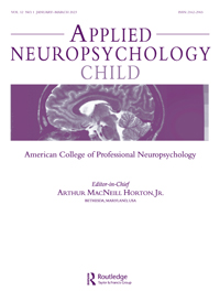 Cover image for Applied Neuropsychology: Child, Volume 12, Issue 1, 2023