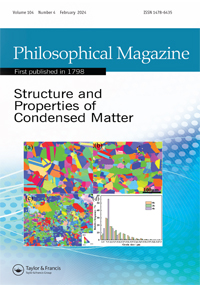 Cover image for Philosophical Magazine, Volume 104, Issue 4, 2024