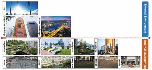 Figure 10. The human visual perception of sky gardens is affected by the morphological characteristics of their internal and external environment.