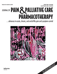 Cover image for Journal of Pain & Palliative Care Pharmacotherapy, Volume 27, Issue 2, 2013