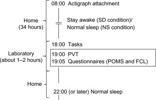 Figure 1 Time schedule of the experiment.