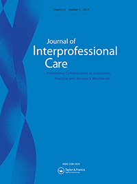 Cover image for Journal of Interprofessional Care, Volume 31, Issue 5, 2017