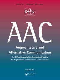 Cover image for Augmentative and Alternative Communication, Volume 38, Issue 1, 2022