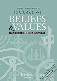 Cover image for Journal of Beliefs & Values, Volume 44, Issue 1, 2023