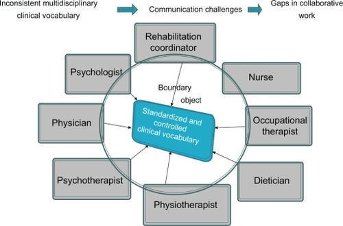Figure 2 Boundary object in multidisciplinary care.