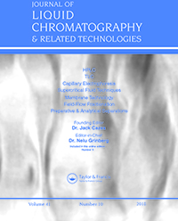 Cover image for Journal of Liquid Chromatography & Related Technologies, Volume 41, Issue 10, 2018