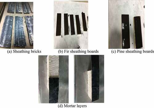 Figure 13. Four types of test specimens.