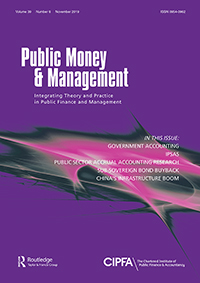 Cover image for Public Money & Management, Volume 39, Issue 8, 2019