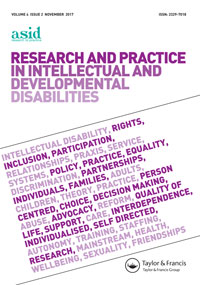 Cover image for Research and Practice in Intellectual and Developmental Disabilities, Volume 4, Issue 2, 2017