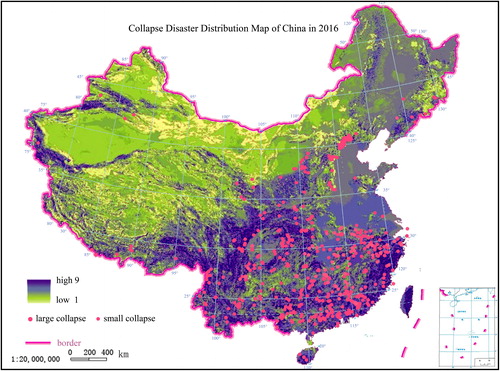 Figure 6. Distribution of hazard check point for the reasonableness check of hazard assessment. Source: Chinese Academy of Geologecal Sciences, http://www.geoscience.cn/index.htm