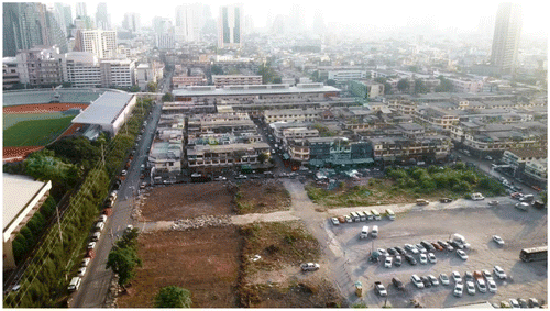 Figure 1. The ruin seen from the North. The campus is to the left.