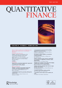 Cover image for Quantitative Finance, Volume 16, Issue 2, 2016