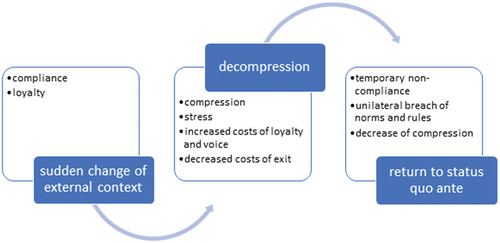 Figure 1. An ideal-typical process of decompression.