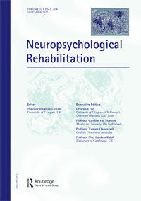 Cover image for Neuropsychological Rehabilitation, Volume 32, Issue 10, 2022