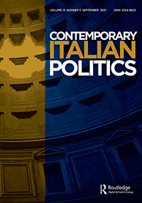Cover image for Contemporary Italian Politics, Volume 13, Issue 3, 2021