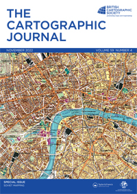 Cover image for The Cartographic Journal, Volume 59, Issue 4, 2022