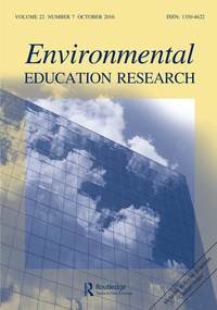 Cover image for Environmental Education Research, Volume 22, Issue 7, 2016