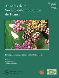 Cover image for Annales de la Société entomologique de France (N.S.), Volume 55, Issue 5, 2019