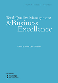Cover image for Total Quality Management & Business Excellence, Volume 27, Issue 5-6, 2016